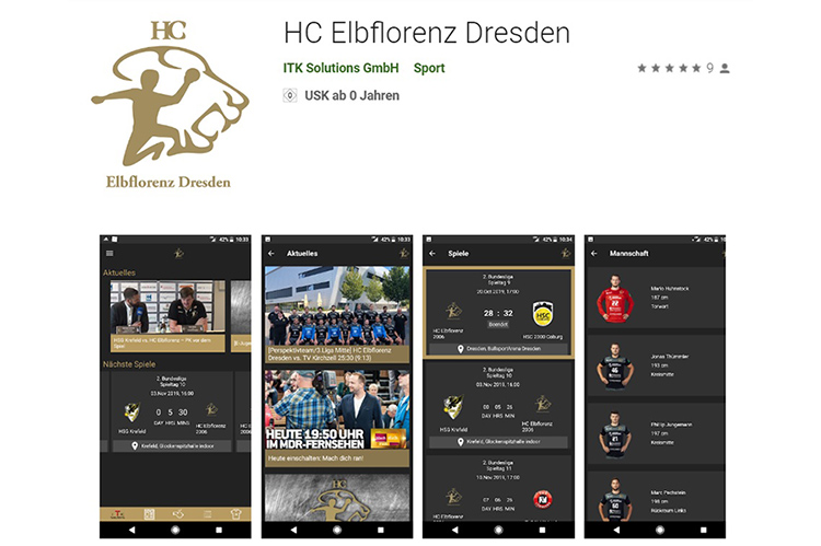 ITK Solutions GmbH Dresden: Handball App